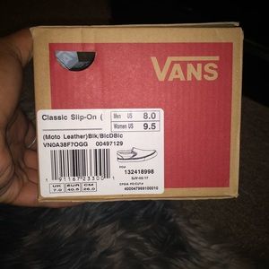 Vans classic leather slip-on